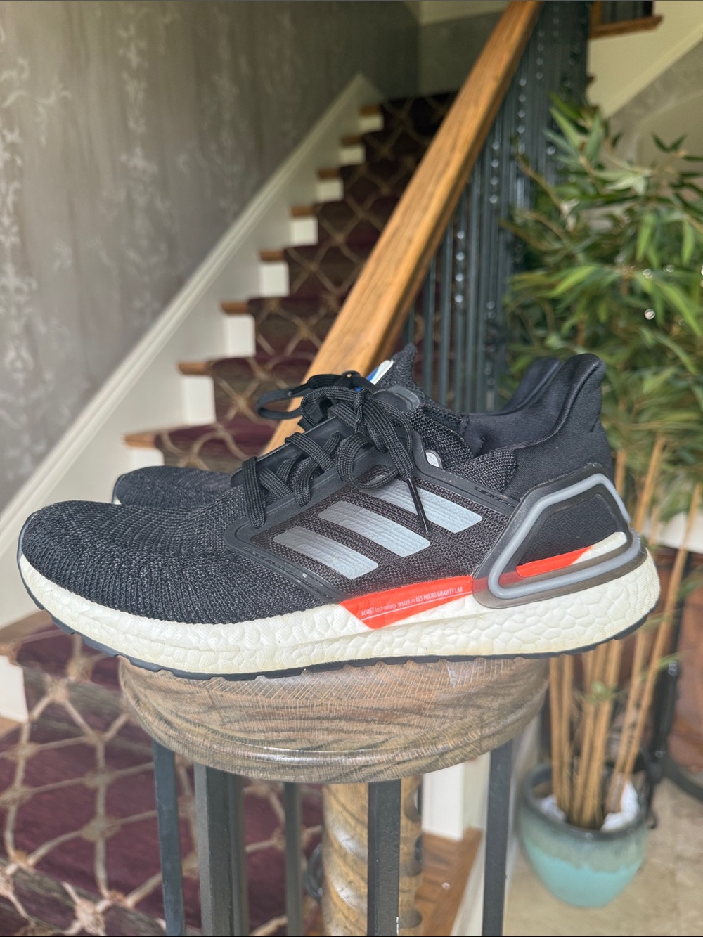 NASA x ADIDAS ultra boost 20 core Black running shoe good condition 8.5 - Picture 11 of 14